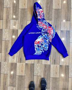 Sweat à capuche oversize Speedy Industry 100 % coton molletonné 500 GSM, séchage rapide, anti-plis, respirant, écologique, pour l'hiver - Product Image 2
