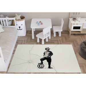 Tapis pour chambre de garçon, tapis imprimé en 3D, tapis à motifs de balles et de garçons, tapis fins, avec poils doux - Product Image 2