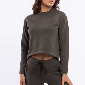 Conjuntos Deportivos Casuales de Invierno para Mujer, 100% Algodón, Felpa, Personalizables, Ligeros, de Secado Rápido, Transpirables, Cuello Redondo, para Correr - Product Image 2