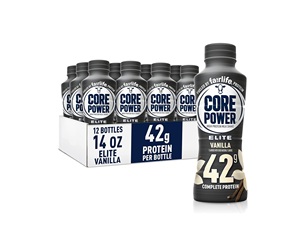 Core Power Elite High <b>Protein</b> Shake, Vanilla, 42g Bottle, 14oz, 12 Pack - Product Image 3