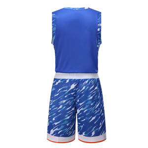 ชุดบาสเก็ตบอลแบบกำหนดเองสำหรับผู้ชาย เสื้อกล้ามแบบซับลิเมชั่น กางเกงขาสั้นกีฬา ชุดออกกำลังกาย ชุดกีฬา - Product Image 6