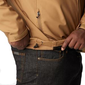 Chaqueta Cortavientos Softshell para Hombre, Diseño Largo con Capucha, Informal, para Primavera y Otoño, Ligera, con Revestimiento, Venta al Por Mayor a Bajo Precio 2026 - Product Image 5