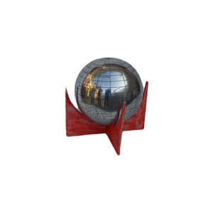 Globes de carte du monde peints avec un globe de vaisselle en métal de conception de finition antique pour la géographie de conceptions de laboratoire et d'école de bureau - Product Image 2