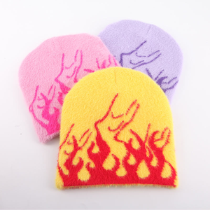 Bonnets d'hiver chauds tricotés à revers de haute qualité personnalisés Broderie de logo personnalisé - Product Image 6