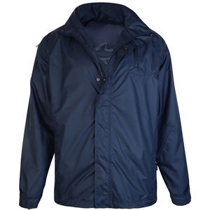 Chaqueta de lluvia con capucha de manga larga de fabricante industrial unisex con cierre de cremallera Material de paracaídas con logotipo personalizado para invierno - Product Image 3