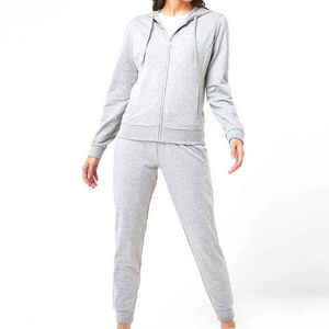 2025 viral stylish High Quality <b>Jogging</b> Training Track <b>Suit</b> Set Cotton Fleece Custom Logo Flared <b>ladies</b> Casual Tracksuit - Product Image 1