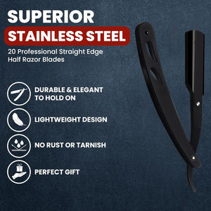 Kit de rasoir droit pour hommes pour le rasage pour les barbiers et les amateurs de rasage - Product Image 3