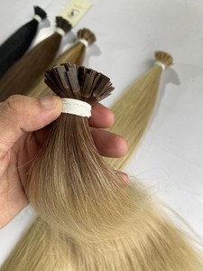 Extensiones de Cabello con queratina virgen, cabello humano de punta plana, doble estiramiento, venta al por mayor - Product Image 6