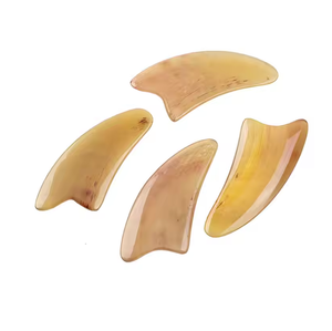 Planche de massage Gua Sha en corne de buffle Logo personnalisé 9.5cm planche Gua Sha en corne de buffle naturelle personnalisée meilleure vente - Product Image 1