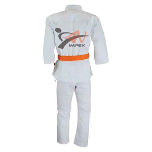 Wholesale High Quality <b>Karate</b> Uniform Custom Logo 100% Cotton Fabric Stretch Breathable Light Weight Durable - Product Image 3