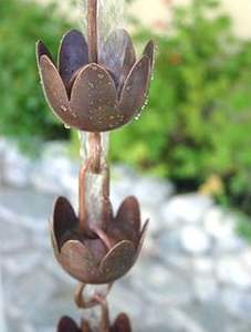 โซ่ฝนโลหะแบบทันสมัยสำหรับตกแต่งสวนหรือตกแต่งสีดำเคลือบด้วยผงสำเร็จรูป - Product Image 6