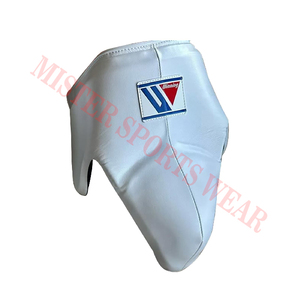 Ensemble de boxe gagnant blanc personnalisé gants à lacets couvre-chef avec protecteur d'aine imprimé ensemble d'entraînement et de combat de marque gagnante - Product Image 6