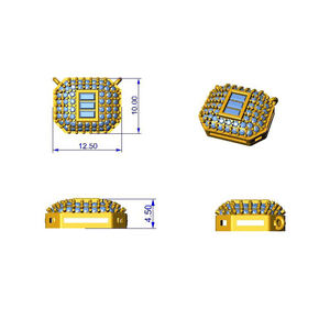 Exquisito colgante de plata de ley 925 de estilo moderno para mujer, personalizado con diamantes redondos y Baguette cultivados en laboratorio, regalo - Product Image 6