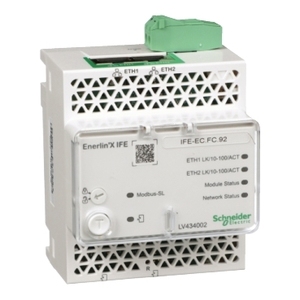 Per SCHNEIDER ELECTRIC LV434002 Enerlin'X IFE Server per quadri elettrici con interfaccia Ethernet e interruttori automatici gateway - Product Image 1