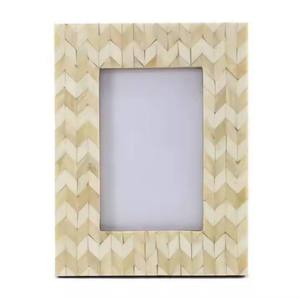 Bohemian Bone Inlay Eco-Friendly Waterproof <b>Square</b> <b>Photo</b> <b>Frame</b> Handmade Statement Home Decor Unique Artistic Gift Table Display - Product Image 2