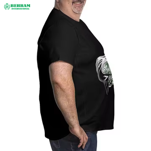 Men's Heavy <b>Weight</b> Oversized T-Shirt with O-Neck Collar <b>Blank</b> Design Digital Printing Custom Logo Option 100% Cotton Breathable - Product Image 3