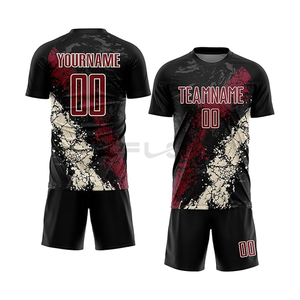 Conjunto de tela de poliéster 100%, productos de secado rápido, se ajustan a la camiseta con estampado de logotipo personalizado, camiseta de fútbol, kit de fútbol americano transpirable - Product Image 2