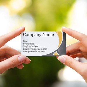Tarjetas de visita personalizadas gruesas de 300gsm, 3,5 "X 2" deja una impresión duradera Tarjeta de visita de impresión personalizada de mineral de hierro - Product Image 3