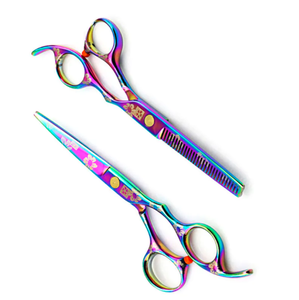 Ensemble de ciseaux de cheveux pour gaucher Coiffeur Barber Haircut 9CR Acier inoxydable Salon 2024 Ciseaux de coiffeur pour la beauté - Product Image 1