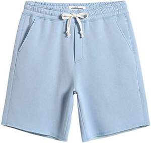 2024 personalizado de alta calidad 100% algodón gimnasio pantalones cortos para correr conjunto hombres transpirable cintura elástica cordón sólido lavado High Street - Product Image 1