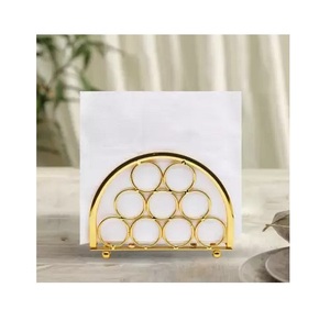 Soporte de caja de pañuelos de Metal de estilo vintage, Juego de 2, vajilla de nuevo diseño, soporte de pañuelos usado para el hogar y el Hotel - Product Image 6