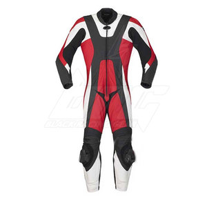 Vente en ligne personnalisée Combinaison en cuir pour motocyclette Combinaison en cuir pour motocyclette fabriquée en gros au Pakistan - Product Image 6