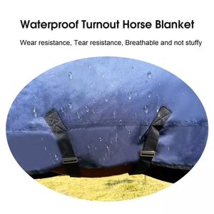 Tapis imperméables équestres de haute qualité équipement de cheval confortable d'hiver au prix coque en tissu respirant - Product Image 5