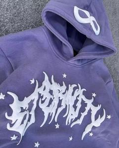 2024 Logo personnalisé bouffée impression pull léger hiver vêtements actifs Jogging survêtement ajusté pour un usage décontracté en gros - Product Image 6