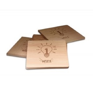 Venta caliente posavasos de bambú hechos a mano titular de madera de nogal diseño personalizado exportador de la India con posavasos de piedra de alta calidad - Product Image 1
