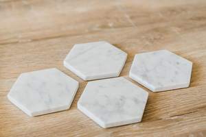 Sous-verres en céramique abstraite en marbre bleu marine titulaire du fabricant meilleurs sous-verres absorbants pour boissons ensemble de sous-verres de table en céramique ronde - Product Image 4