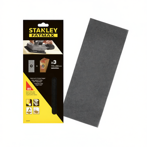 Feuilles de ponçage en maille Stanley 1/2, 115 x 280 mm, sans Velcro, multi-pack - Product Image 2