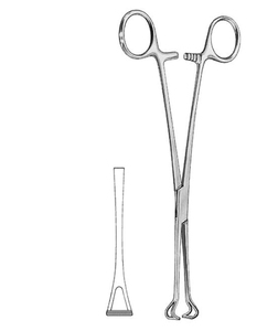 Pince à tissus Babcock de 12 cm pour bébé Instrument chirurgical en acier manuel pour une préhension et un maintien précis - Product Image 6