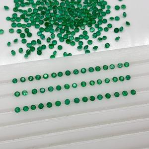 Piedra Preciosa AAA+ Esmeralda Natural de Zambia de 2-3 mm, Corte Redondo Facetado, Gema Suelta para Fabricación de Joyas de Anillo al Mejor Precio de Fábrica - Product Image 4