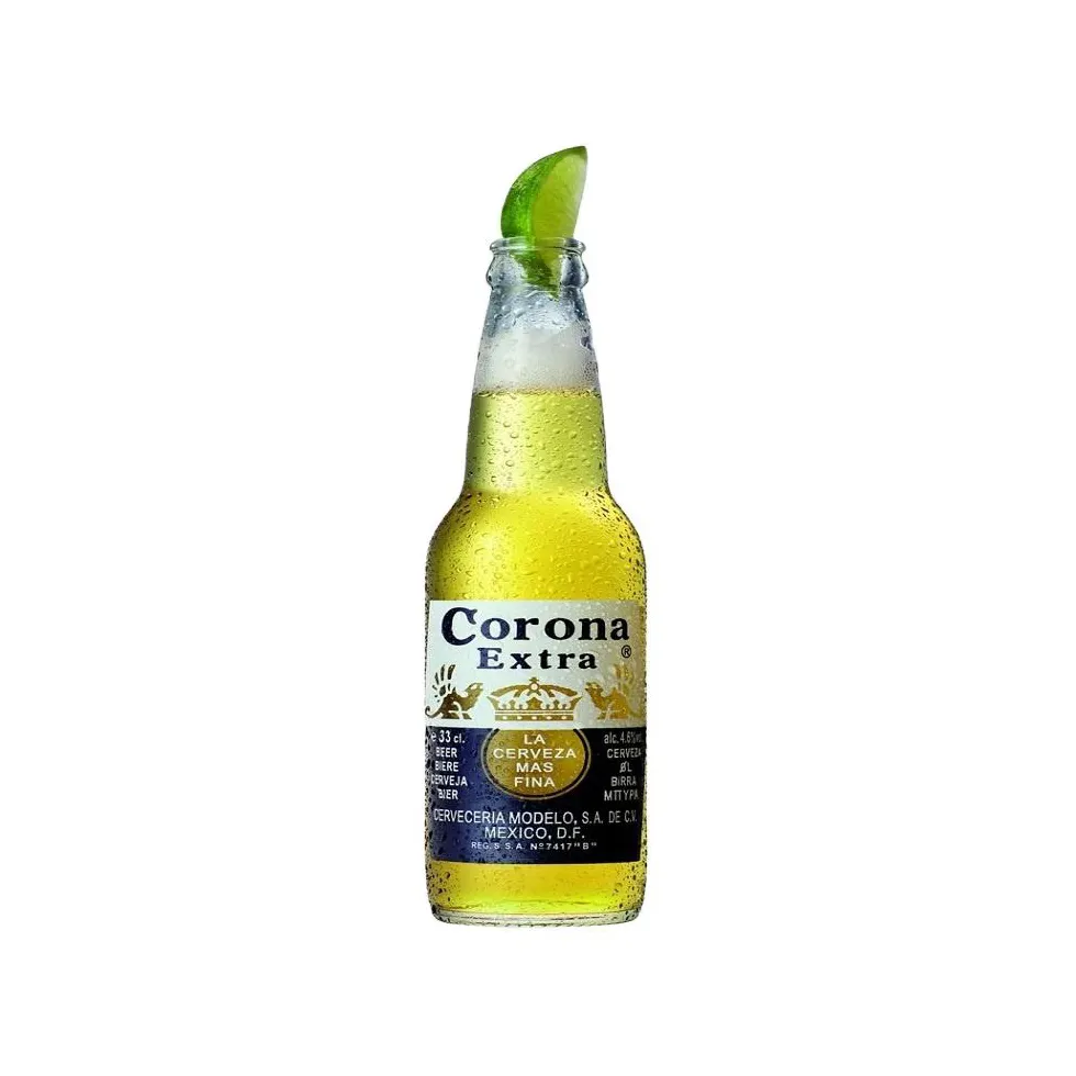 Corona Extra birra 330ml 355ml prezzo più economico bottiglia personalizzata di colore di imballaggio ibrido ultimo peso tipo di origine erba