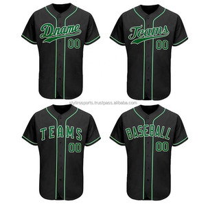 Wholesale Customizable Baseball Jersey OEM Sublimated Polyester Sportswear Name Print Soft Embroidery Cheap Blank Custom - Product Image 2