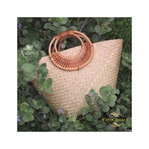 Grand sac fourre-tout d'été de haute qualité Hobo Beach Artisanat de paille tissé économique du Viet Nam Durable et réglable - Product Image 4