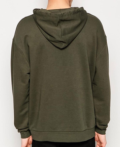 Sudadera con capucha de lana mezclada de algodón 2025 básica de alta calidad 100%, Sudadera con capucha con estampado térmico y bolsillo Kangaro con cremallera y logotipo personalizado para Unisex - Product Image 2