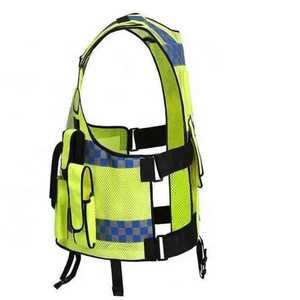 Latest <b>Hi</b> <b>Vis</b> Security <b>Vest</b> for Men Customized Logo Multi-Pockets Breathable <b>Black</b> Safety <b>Vest</b> for Roadway Working Casual Winter - Product Image 2