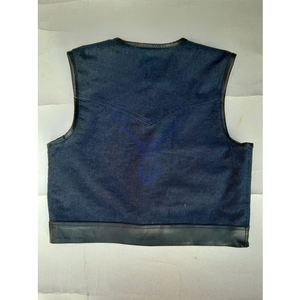 เสื้อกั๊กหนังคอวีคอวีสำหรับผู้ชายน้ำหนักเบาแบบกลับด้านได้ของตกแต่งโลโก้100% คุณภาพสูง - Product Image 4