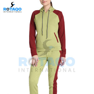 ชุดวอร์มพิมพ์ลายสำหรับผู้หญิงผ้าคอตตอนแห้งเร็วปรับแต่งได้ชุดเล่นกีฬา100% ใหม่ฤดูหนาว - Product Image 1