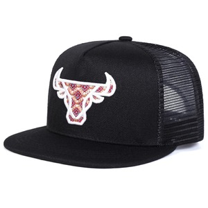 Unisex Ox Head Embroidery Hip-hop Net Hats Spring Summer Outdoor Adjustable Casual Baseball Caps Sunscreen Hat Cap - Product Image 6