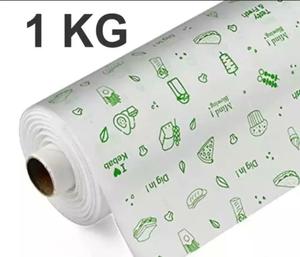 Rollo de Papel para Hornear Reciclado Resistente a la Grasa con Logotipo Personalizado para Envasado de Alimentos, Tamaño Grande, Color Personalizable - Product Image 1