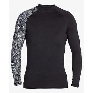 Compression Fit Training MMA Rash Guard <b>for</b> <b>Men</b> Long Sleeve Manufactured by Zavi Sports Shirt Gym Workout Surf <b>Swim</b> UV Wear - Product Image 4