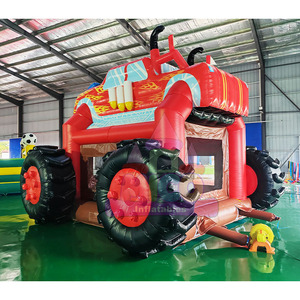 <b>Inflatable</b> Tank Bounce <b>House</b> Commercial <b>Inflatable</b> Jumping Castle Red Flame <b>Inflatable</b> Jumper Court - Product Image 1