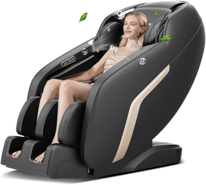 Fauteuil de massage avec commande vocale intelligente, massage des pieds par pétrissage, réflexologie plantaire, chaleur apaisante, techniques de massage - Product Image 1