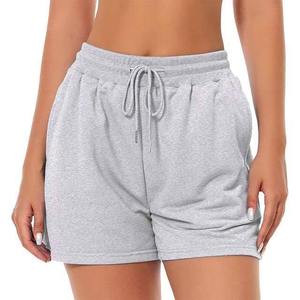 Shorts de sport en molleton de coton respirant à séchage rapide, taille mi-haute, grande taille, écologiques, pour femmes, vente en gros, pour shorts décontractés - Product Image 1