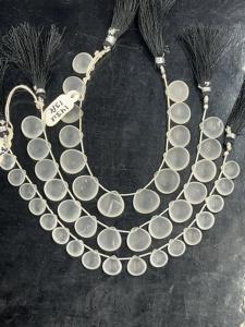 Cuentas de Cuarzo Cristal Natural de 8 Pulgadas, Forma de Corazón, Pulido Mate, Piedras Preciosas Esmeriladas, Cuentas de Piedra de Cuarzo Natural - Product Image 4