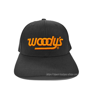 OEM Custom 3D Embroidery Logo Trucker <b>Hats</b> 6 Panel <b>Black</b>/<b>Black</b> Mesh Sports Caps for <b>Men</b> Fashionable Gorras for Outdoor Casual - Product Image 1