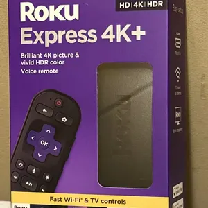 판매 구매 50 Roku Express 20 개 무료 받기 4K + | Roku 스트리밍 장치 4K/HDR, Roku 음성 리모컨