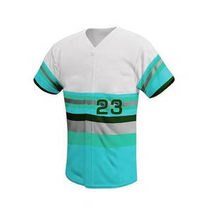 Camiseta de Béisbol Personalizada OEM 100% Poliéster, Transpirable y Cosida con su Propio Diseño, Impresión Digital por Sublimación - Product Image 1